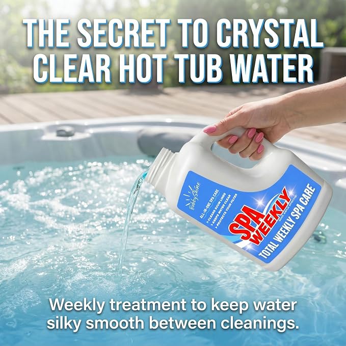 5-in-1 Hot Tub Chemicals – Spa Weekly Enzyme Cleaner & Clarifier, Scum Line - Image 9
