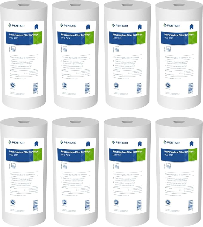 Pentair Pentek DGD-7525 Big Blue Water Filter, 10-Inch Whole House Sediment by PENTAIRPENTEK