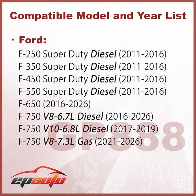EPAuto GP888 Diesel Engine Air Filter Compatible - Image 2