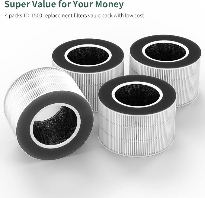 4 Packs TD-1500 Replacement Filter Compatible - Image 7