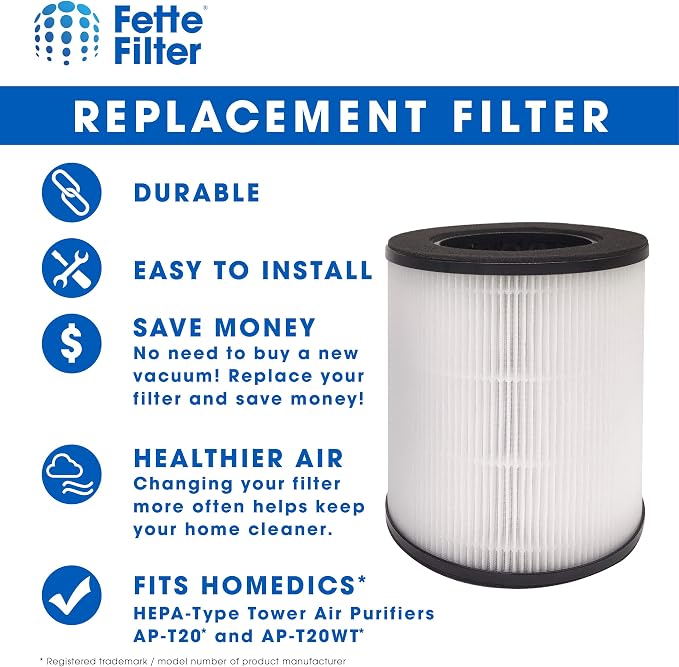 Fette Filter - Air Purifier Filter Replacement Compatible - Pack of 1 - Image 3