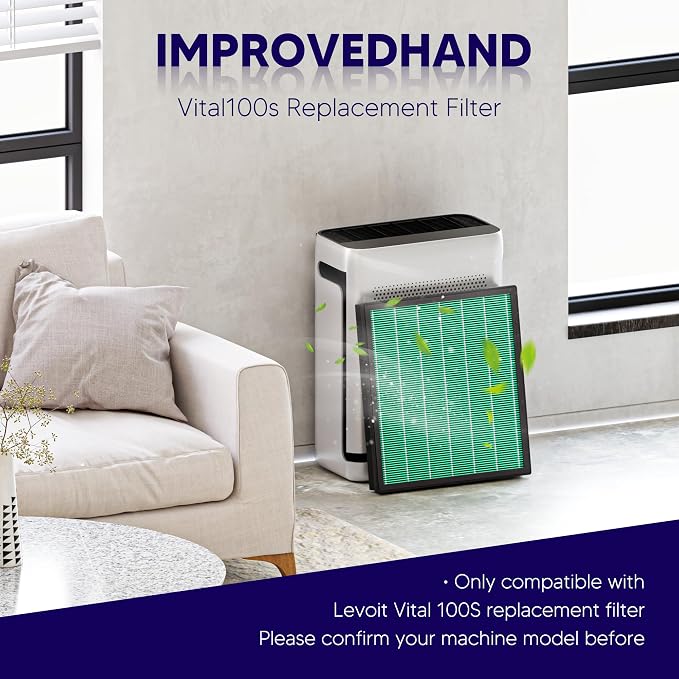Improvedhand Vital 100S HEPA Replacement Filter Toxin Absorber Compatible - Image 2