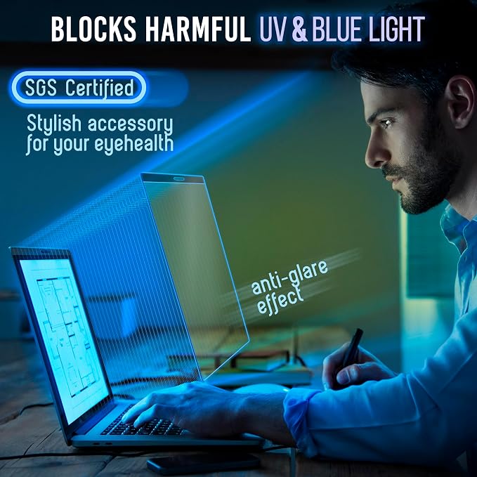 VINTEZ Magnetic Blue Light Screen Protector Compatible - Image 3