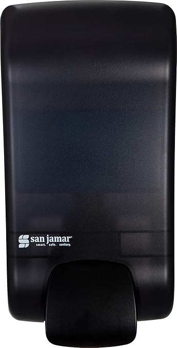 San Jamar SF1300TBK SF1300 Rely Manual Foam Soap Dispenser, 1300 mL, Black Pearl
