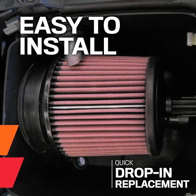 K&N High-Flow Original Lifetime Engine Air Filter: High Performance, - Image 5