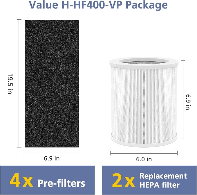 H-HF400-VP Replacement Filter Kit Compatible - Image 6