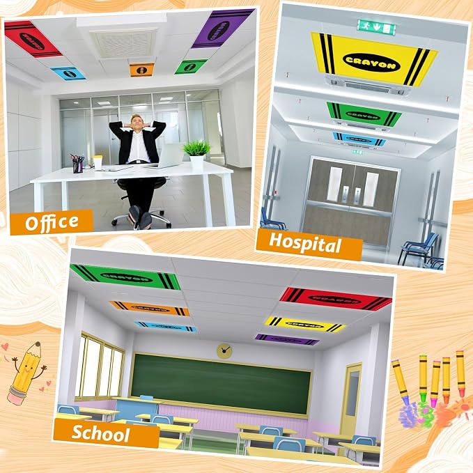 Wiooffen 6 Pcs Fluorescent Light Covers - Image 4