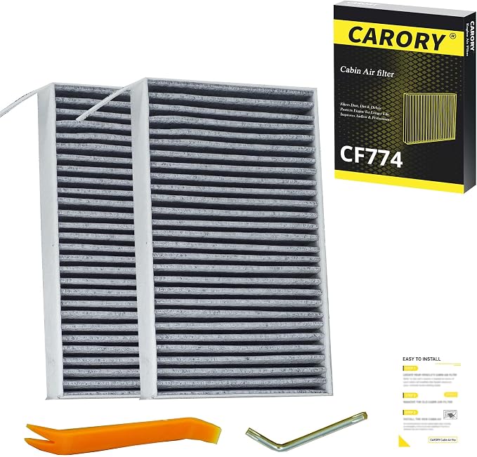 2PCS Cabin Air Filter with Activated Carbon by Carory