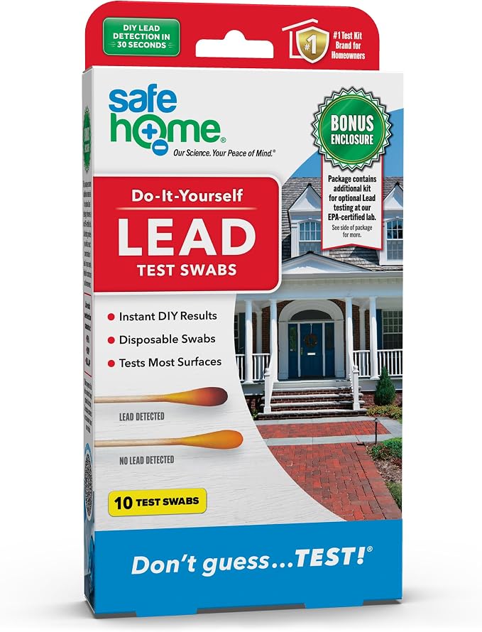 Safe Home® Lead in Solids Combo Test Kit – 10 DIY Swabs + Optional Testing at by SafeHomeWaterQualityTestKits