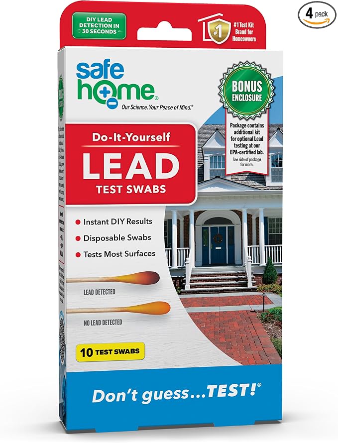 Safe Home® Lead in Solids Combo Test Kit – 10 DIY Swabs + Optional Testing at by SafeHomeWaterQualityTestKits