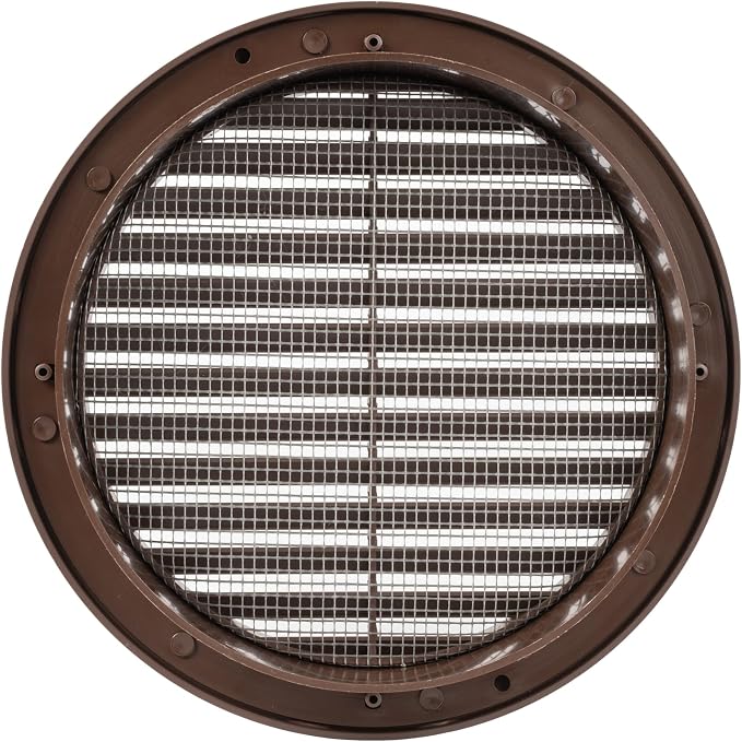 Brown 6" Inch Round Ventilation Grille - Image 2