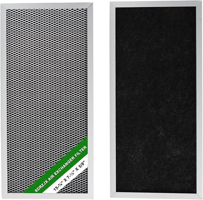 2-Pack Air Exchanger Filter 15-3/8 X 7-1/8 X 5/8 Inches Compatible by Unknown