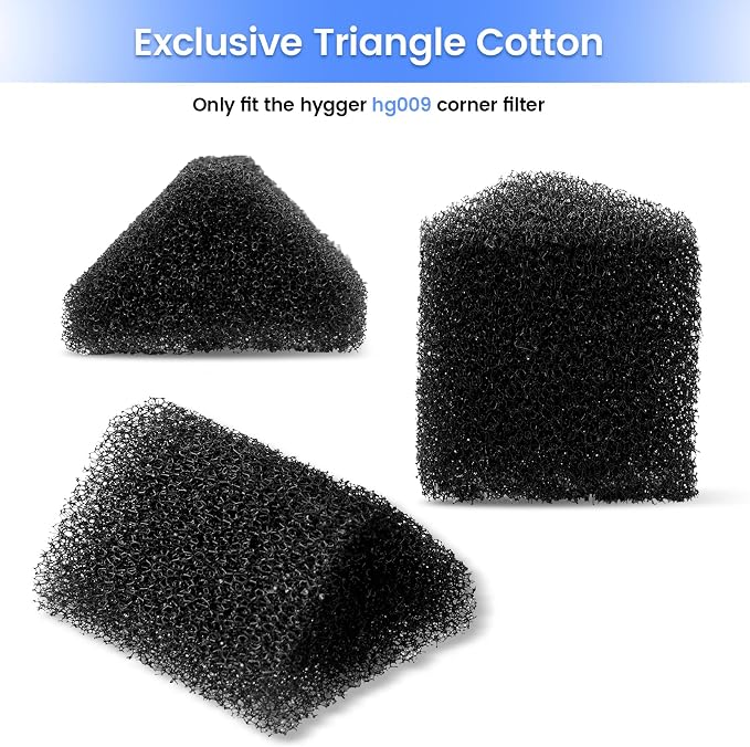 hygger HG009 Aquarium Filter Replacement Carbon Filter Cartridges 4 Pcs - Image 3