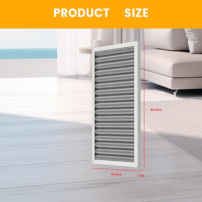 12x24x1 HVAC Furnace Air Filter, Lasts a Lifetime, the Last HVAC Filter You - Image 3