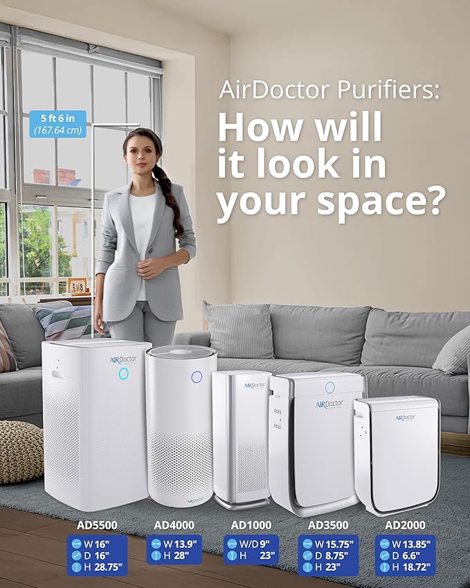 AIRDOCTOR AD2000 Air Purifier for Small & Medium Rooms and Small Bedrooms. 3 - Image 2