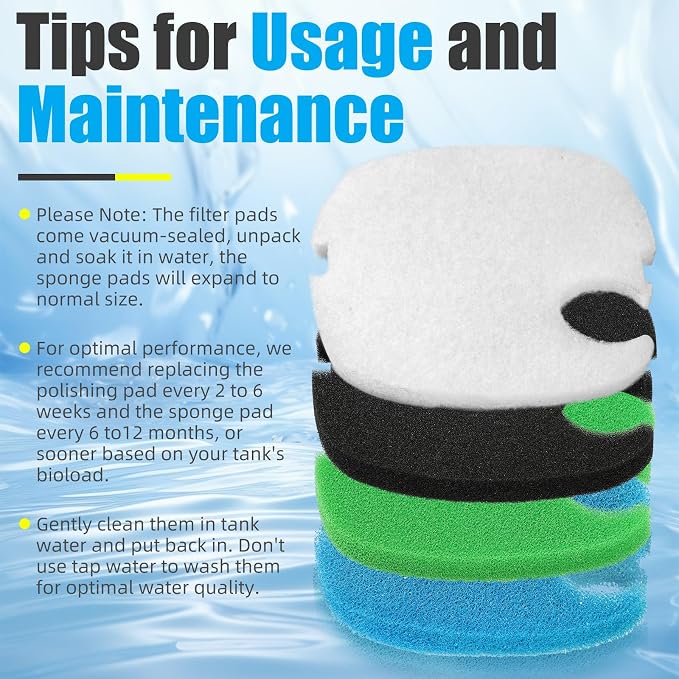 AQUANEAT 16 pcs Replacement Canister Filter Pads Compatible - Image 5