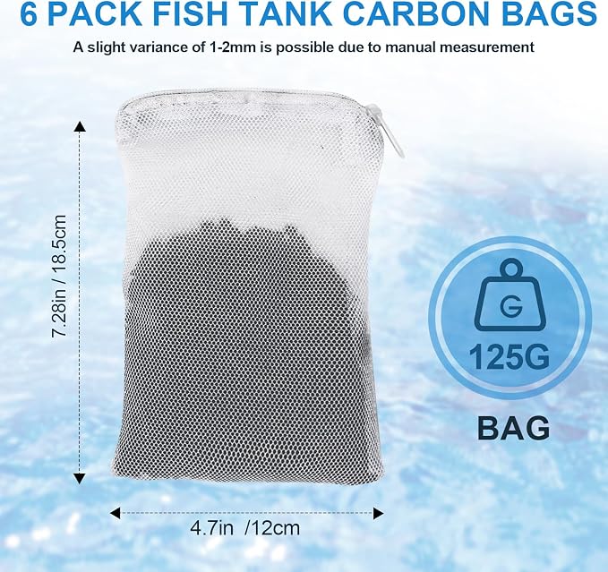 6Pack Aquarium Activated Carbon Bags Fit - Image 7
