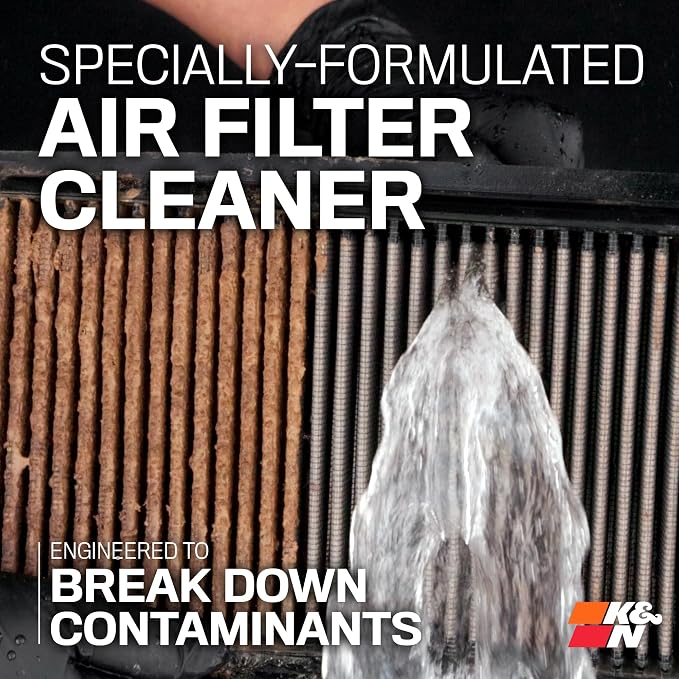 K&N Air Filter Cleaner and Degreaser: Power Kleen; 32 Oz Trigger Spray; Restore - Image 3
