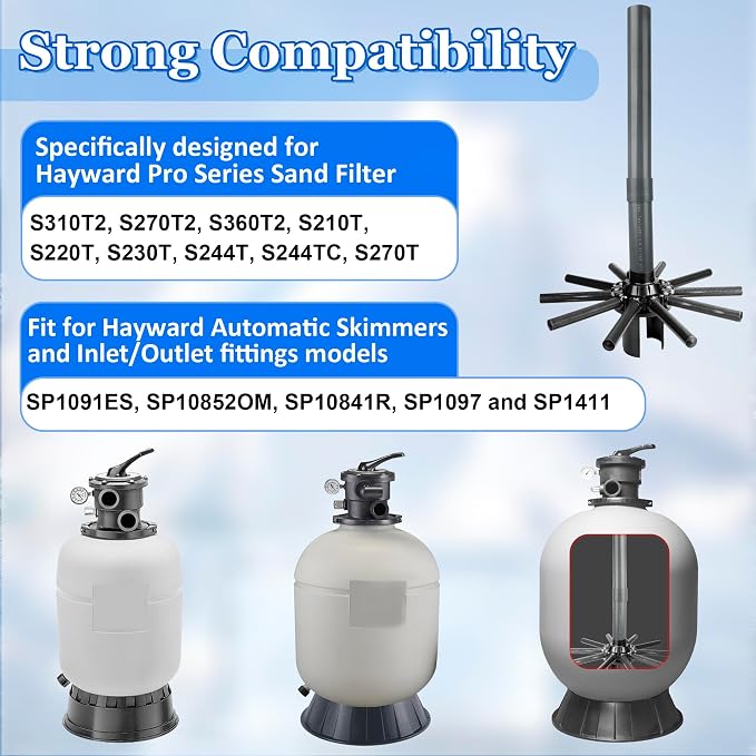 SX244DA Lateral Assembly with Center Pipe Compatible with Hayward s244t Sand - Image 2