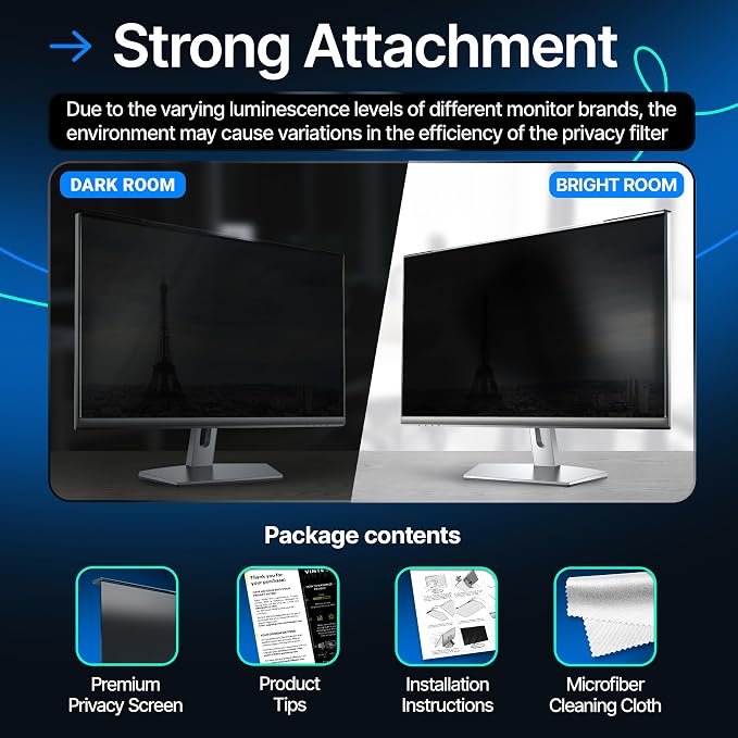 Universal Acrylic 27 Inch Computer Privacy Screen Filter - Image 7