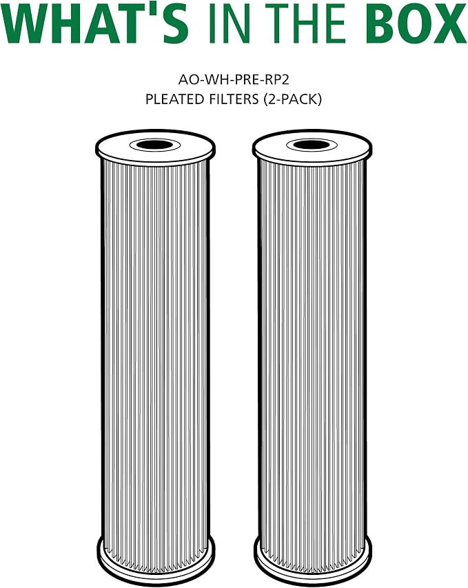 AO Smith 2.5"x10" 20 Micron Sediment Water Filter Replacement Cartridge - Image 4