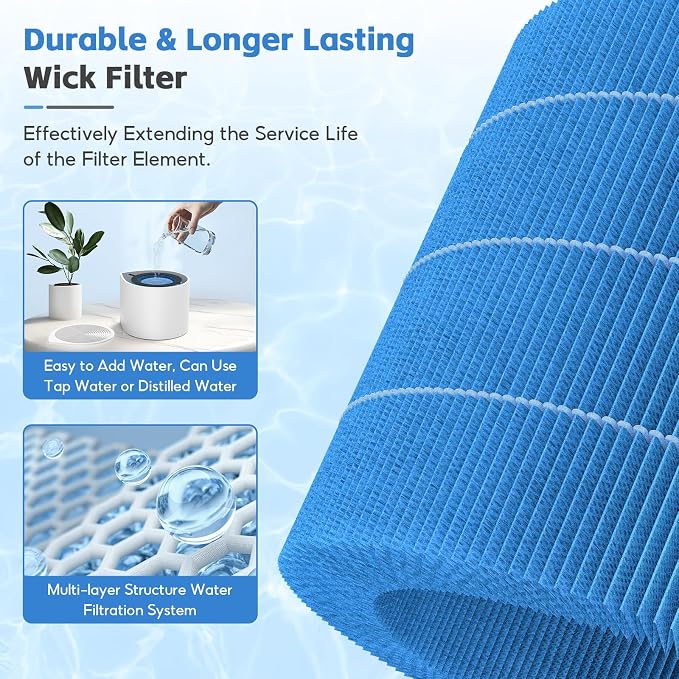 2-pack MIRO/KILO PRO Washable Humidifier Wicking Filter, Compatible - Image 4