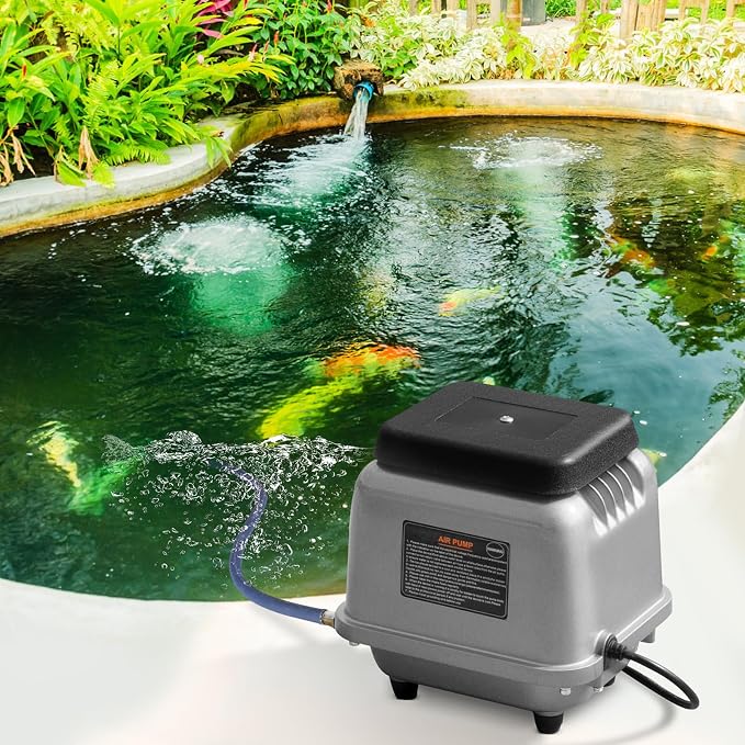 VEVOR Linear Air Pump, 109L/Min Air Flow Septic Aerator Pump, Oil-Free & Quiet - Image 8