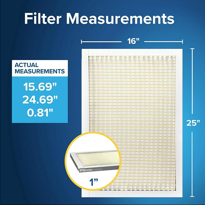 Filtrete 16x25x1 AC Furnace Air Filter, MERV 5, MPR 300, Capture Unwanted - Image 2