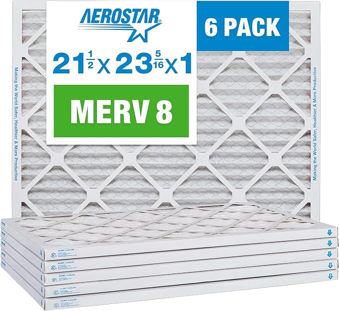 Aerostar 21.5x23.3125x1 MERV 8-6 Count by AirFiltersDelivered