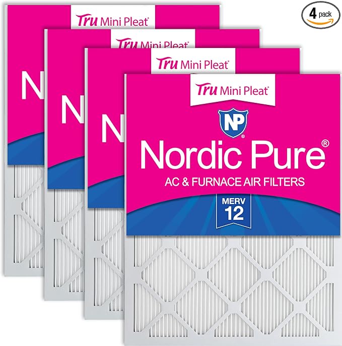 Nordic Pure 14x20x1 Tru Mini Pleat MERV 12 AC Furnace Air Filters – 2.5X More by NordicPure