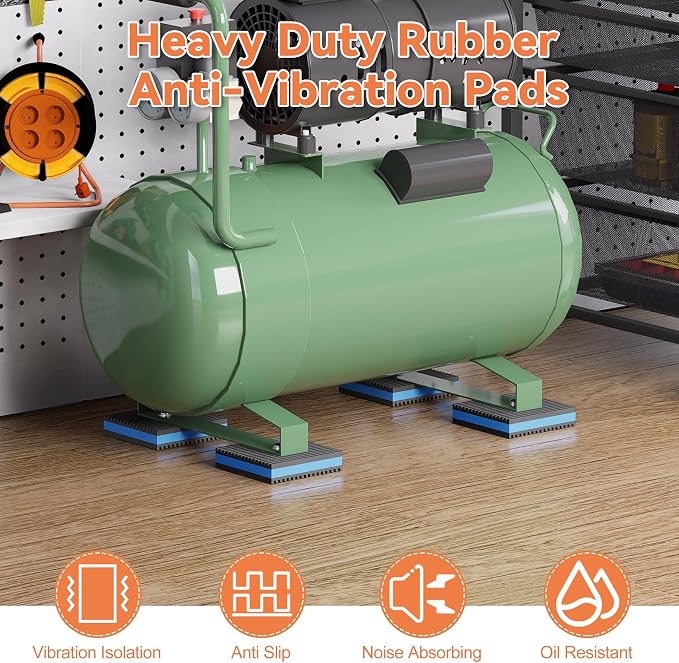 GCGOODS Rubber Anti-Vibration Pad, Air Compressor, Washer and Dryer, Air - Image 9