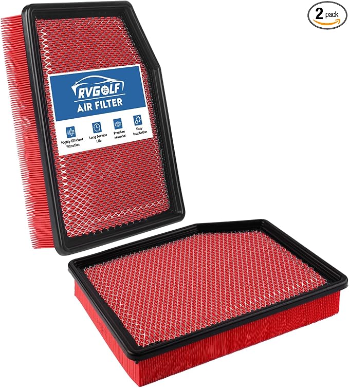 2PCS Engine Air Filter Fit for 2019-2026 Cadillac Escalade＆Chevrolet Silverado by RVgolf