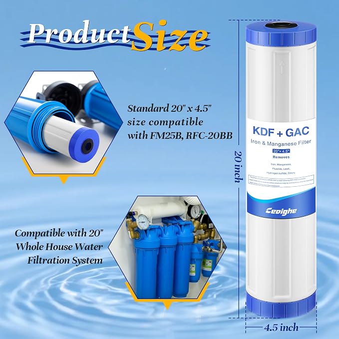 KDF-20BB & GAC Carbon Water Filter - Image 2