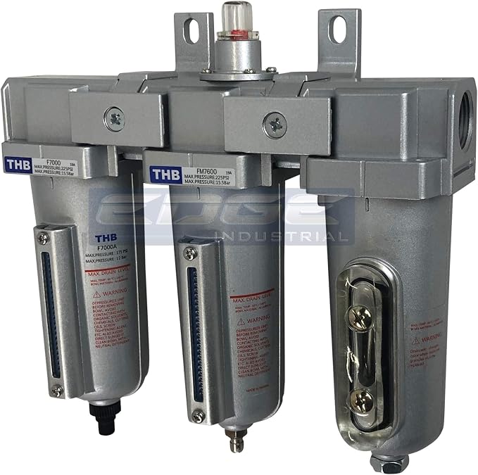 3 STAGE, INDUSTRIAL GRADE IN-LINE COALESCING FILTER & DESICCANT AIR DRYER by Unknown