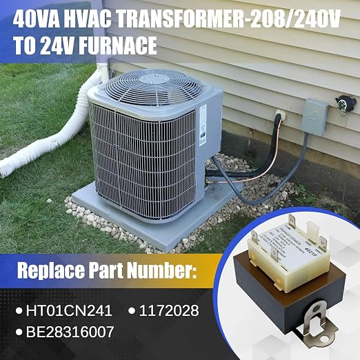 40VA HVAC Transformer-208/240V to 24V Furnace Fit - Image 2
