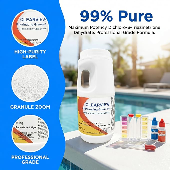 ClearView Chlorine Granules 2.2 Lbs - Image 4