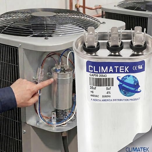 ClimaTek 35 + 5 MFD 370/440 Volt Dual Run Capacitor CAP99-3554O | 35/5 VAC | - Image 4