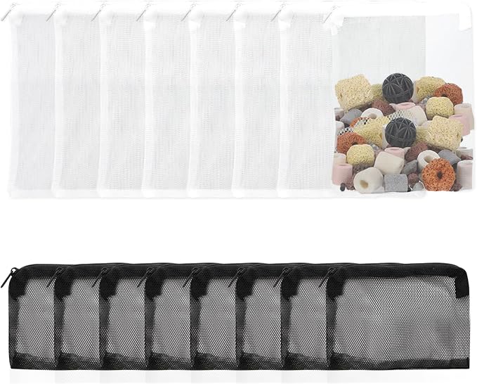 16 Pcs Aquarium Filter Media Bags by HUOMAQFAN