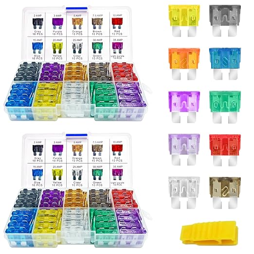 MuHize 200Pcs Standard Blade Fuse Assortment Kit by MuHize