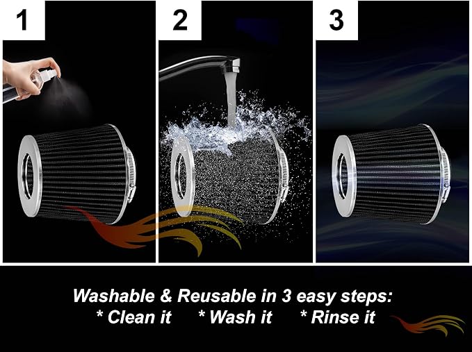 Rtunes Racing Short Ram Air Intake Kit + Filter Combo - Image 3