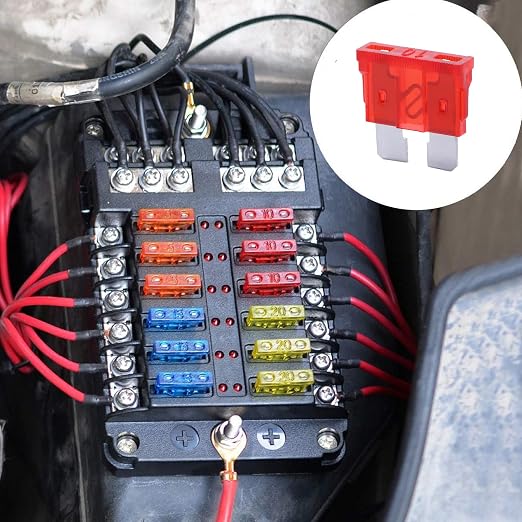100 Pack Auto Fuses 10 AMP ATC/ATO Standard Regular Fuse Blade 10A Car Truck - Image 6