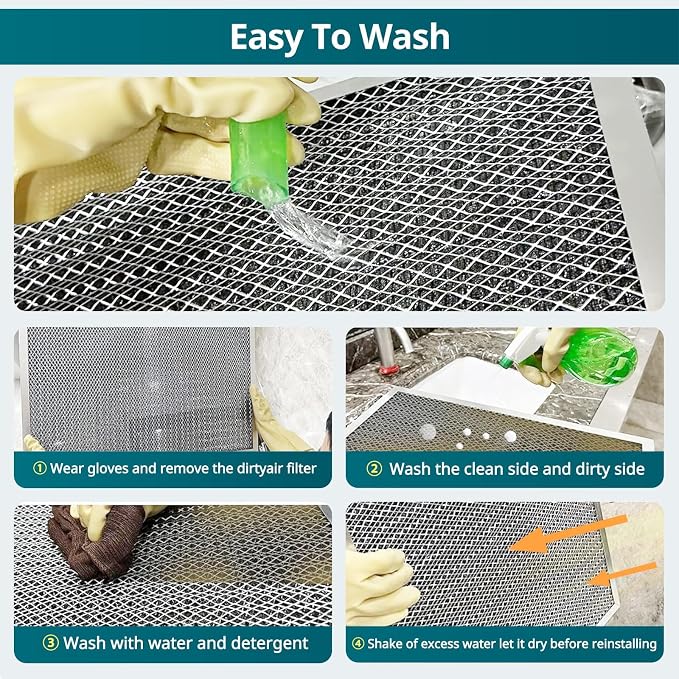 Torjim 18x24x1 Air Filter-MERV8, Washable & Reusable Electrostatic AC/HVAC - Image 6