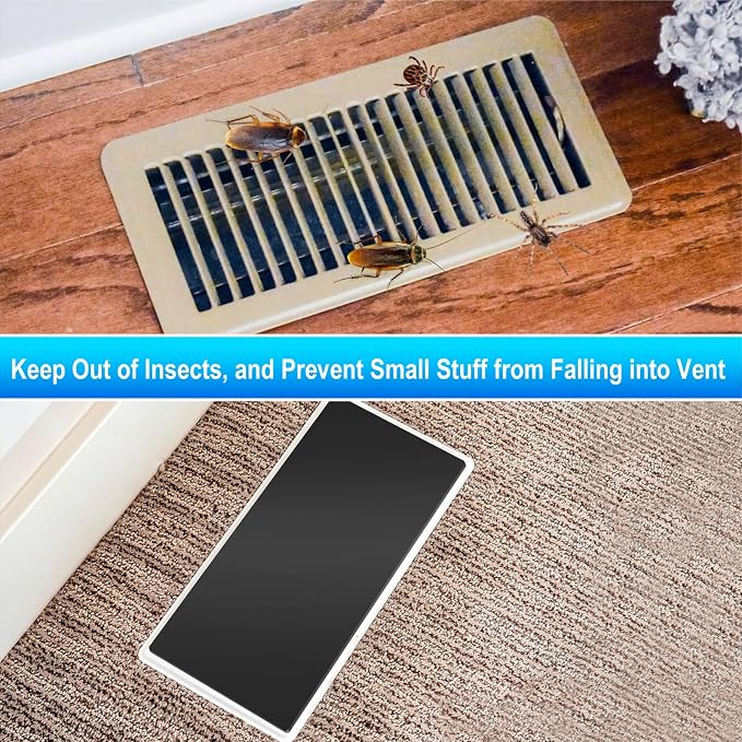 Magnetic Floor Register Vent Covers, 5.5 x 12 Inch Superior Hold Vent Covers - Image 6