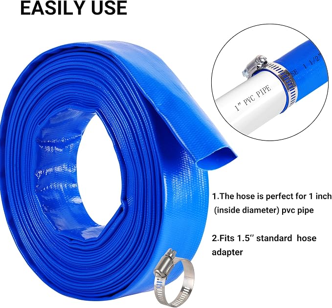 1-1/2" x 100 FT Pool Backwash Hose, - Image 5