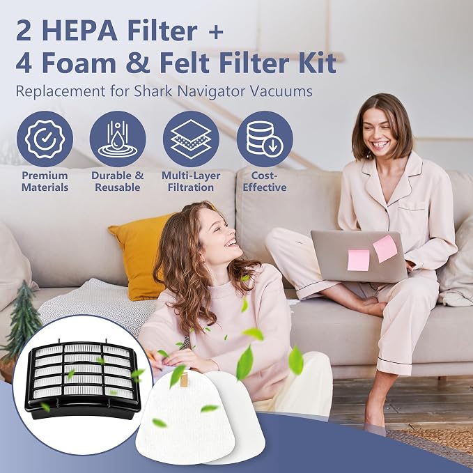 2 HEPA + 4 Foam & Felt Filters Compatible - Image 2