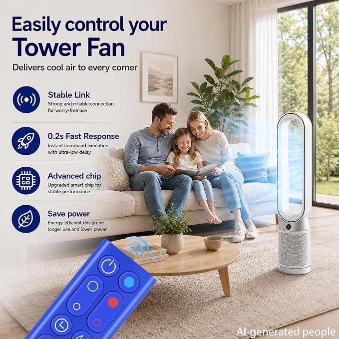 ZWP Replacement Air Purifier Remote Control fit - Image 2