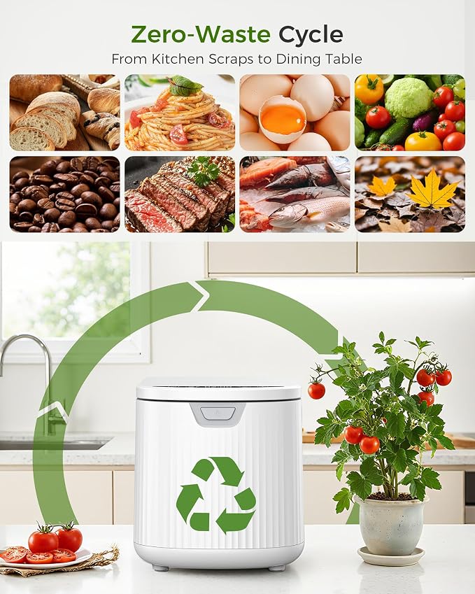 Electric Composter for Kitchen, 2.5L Smart Electric Kitchen Composter - Image 7