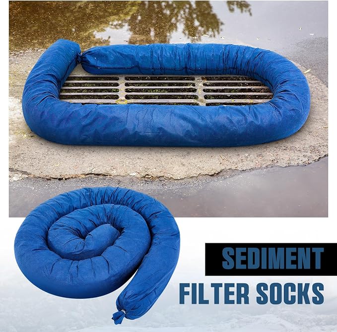 4 Pcs Sediment Filter Erosion Control Blanket Silt Fence Sock - Image 4