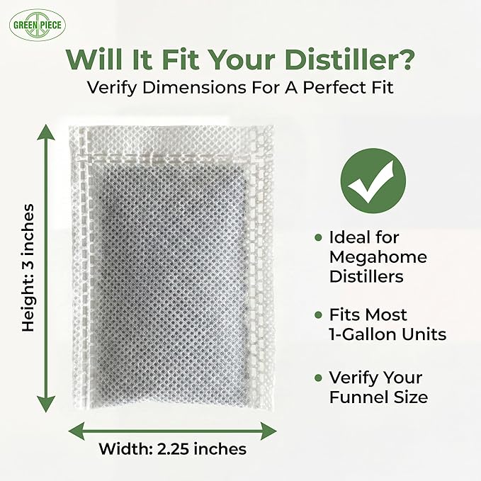 Green Piece® 12 Pack Water Distiller Filters - Image 2