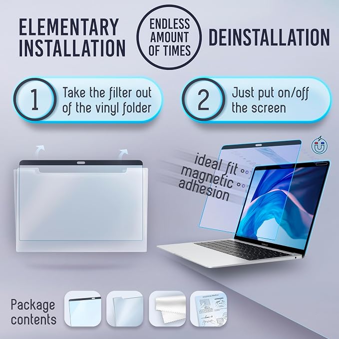 VINTEZ Magnetic Blue Light Screen Protector Compatible - Image 5